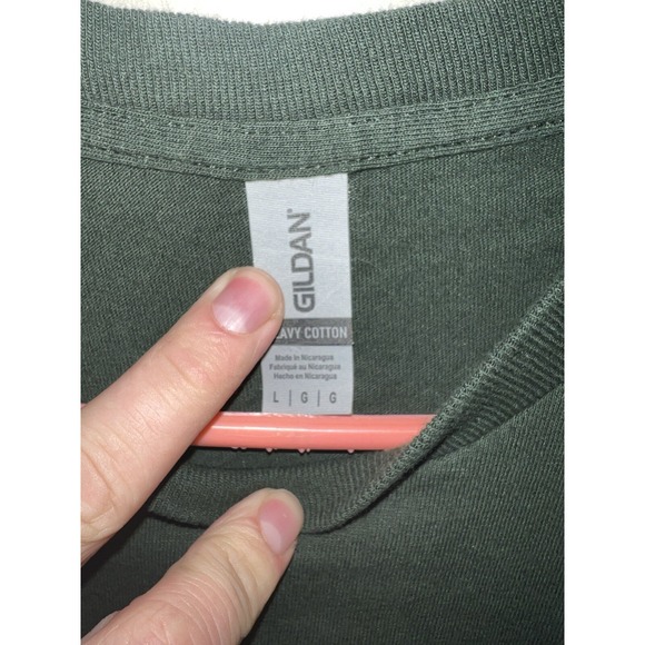 American Red Cross Yeti Shirt Mens L Green Tee Outdoor Athletic Donate Blood - Picture 5 of 12